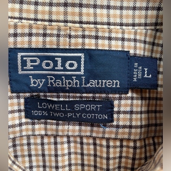 Vintage Polo Ralph Lauren Shirt Mens Large Plaid Button Down Casual Comfy Lived - Picture 2 of 7
